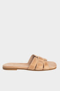 Sante παντόφλα flat μπεζ