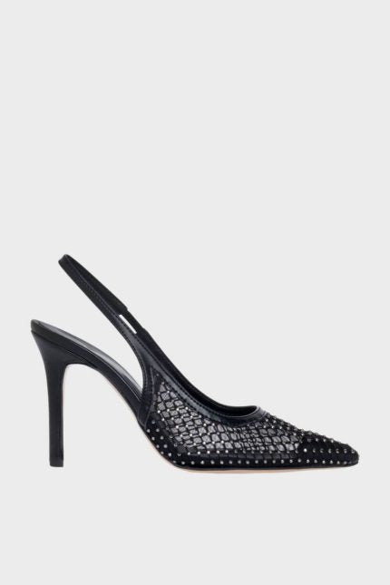 Sante slingback στρας μαύρο