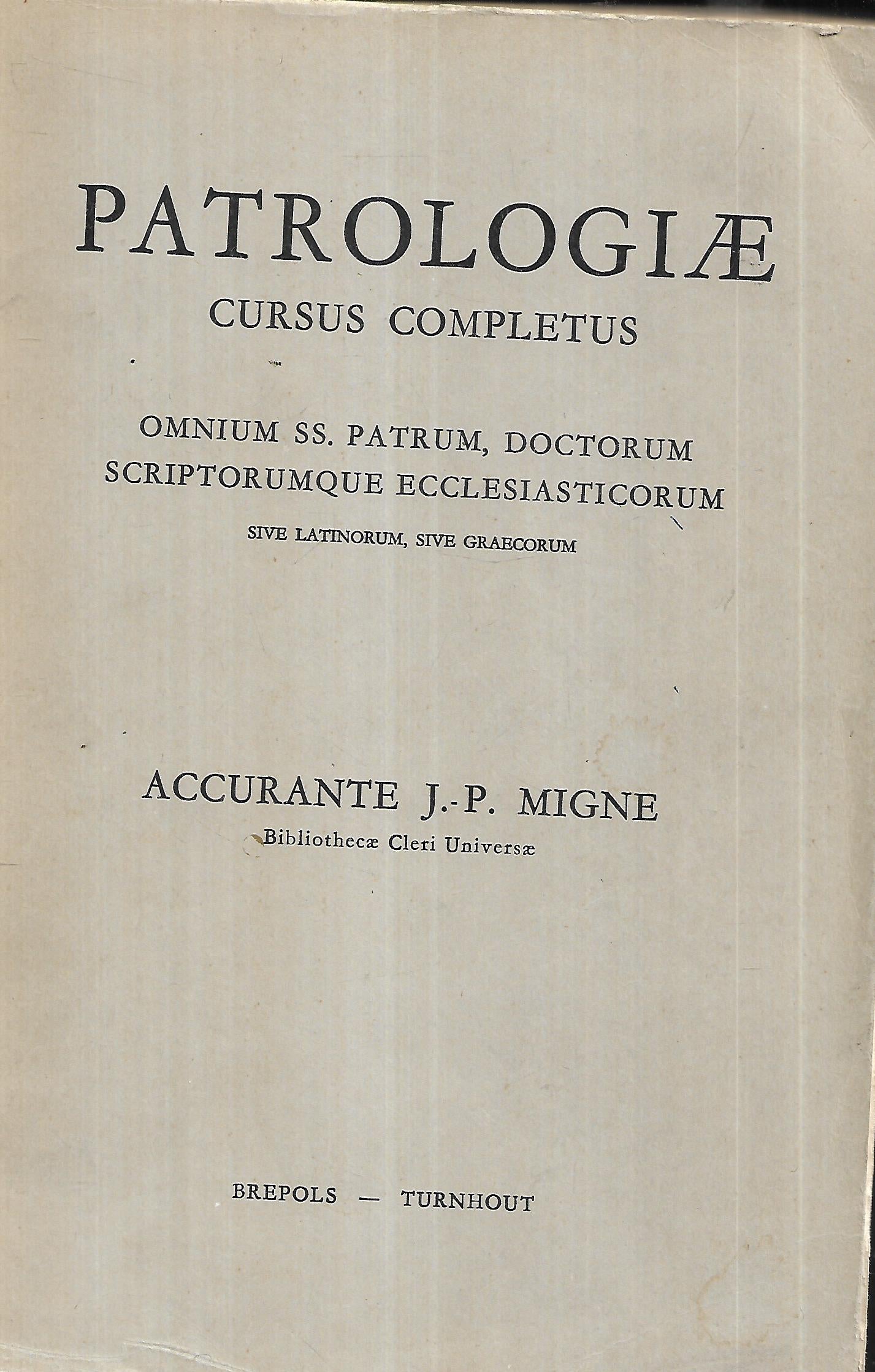 PATROLOGIAE