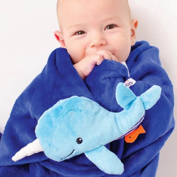 Zoocchini Stroller Blanket – Whale Buddy Κουβέρτα Φαλαινίτσα (μπλε) ZOO3004