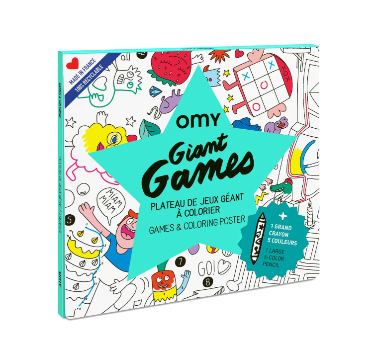 OMY, Giant Games and Coloring Poster POS63
