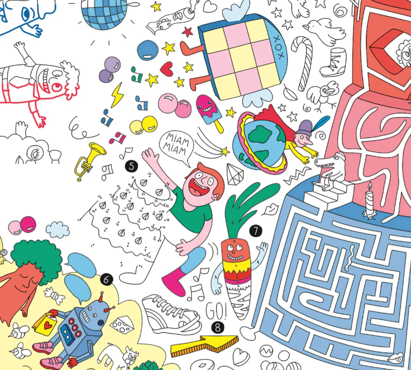 OMY, Giant Games and Coloring Poster POS63