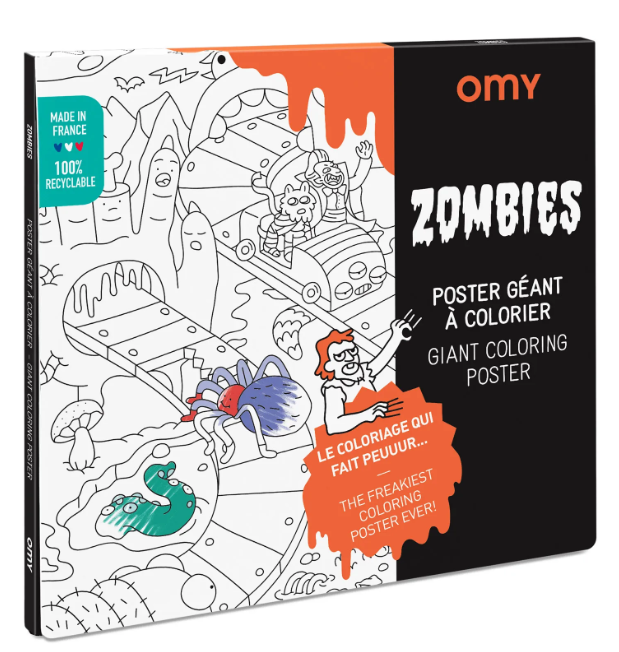 Αφίσα χρωματισμού Omy Zombies 70cm x 100cm POS45