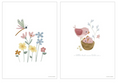 Little dutch A3 αφισα pink flowers PW11521550