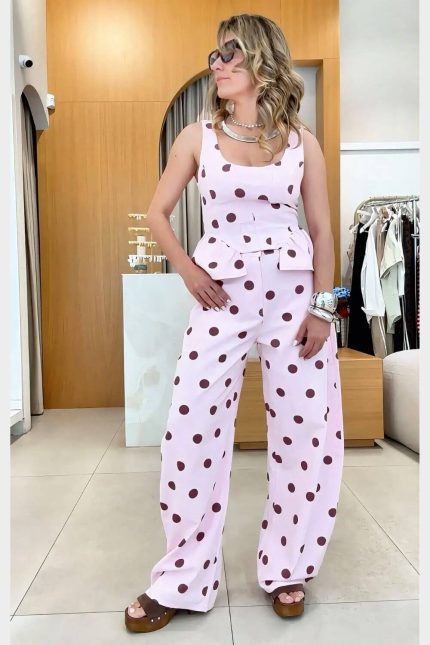 Σετ Bernan Polka Dot Ροζ