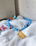 κολιέ bandana "Blue Aegean Flow"