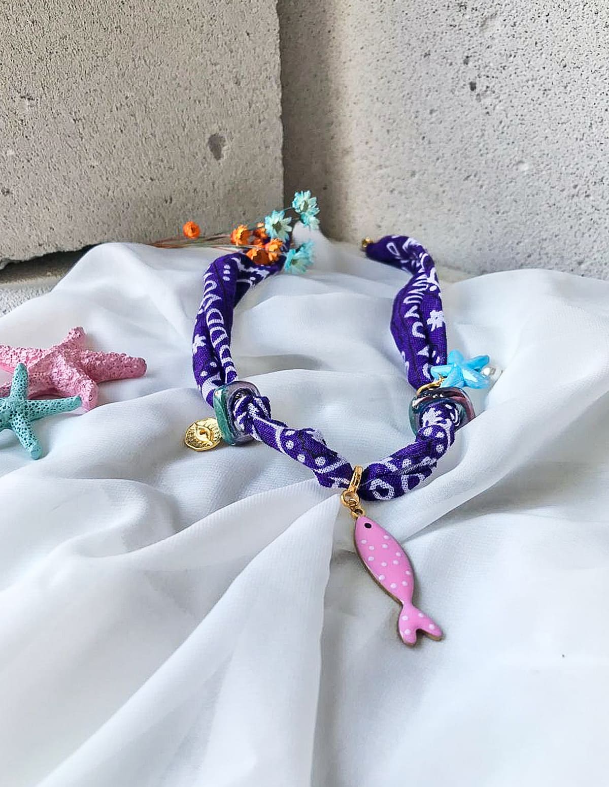 κολιέ bandana “Ocean play”