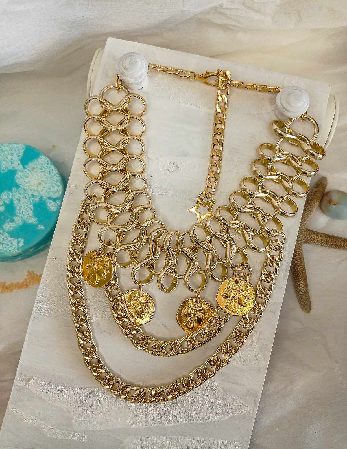chunky γυναικείο χειροποίητο κολιέ "jewelry divas"