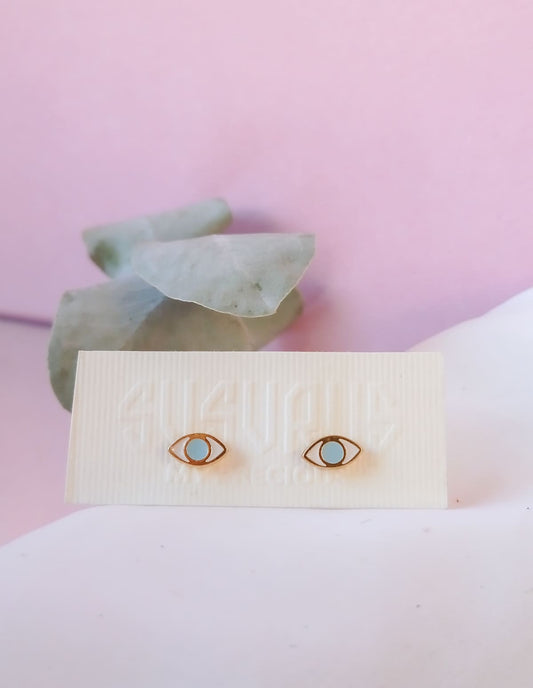 σκουλαρίκια μικρά μάτι "eyes on me"