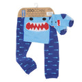 Zoocchini  Σετ Ρούχων για Μπουσούλισμα Grip+Easy Crawler Pants &amp; Socks Set "Sherman the Shark" ZOO12501