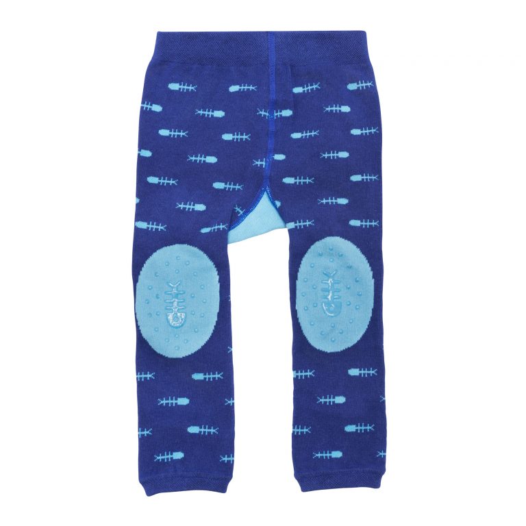 Zoocchini  Σετ Ρούχων για Μπουσούλισμα Grip+Easy Crawler Pants &amp; Socks Set "Sherman the Shark" ZOO12501