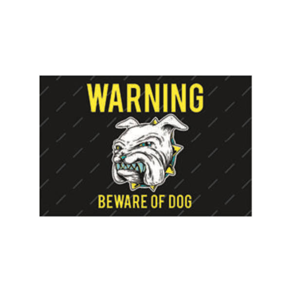 Πινακίδα Σήμανσης Πλαστική "Beware Of Dog" 30x20cm
