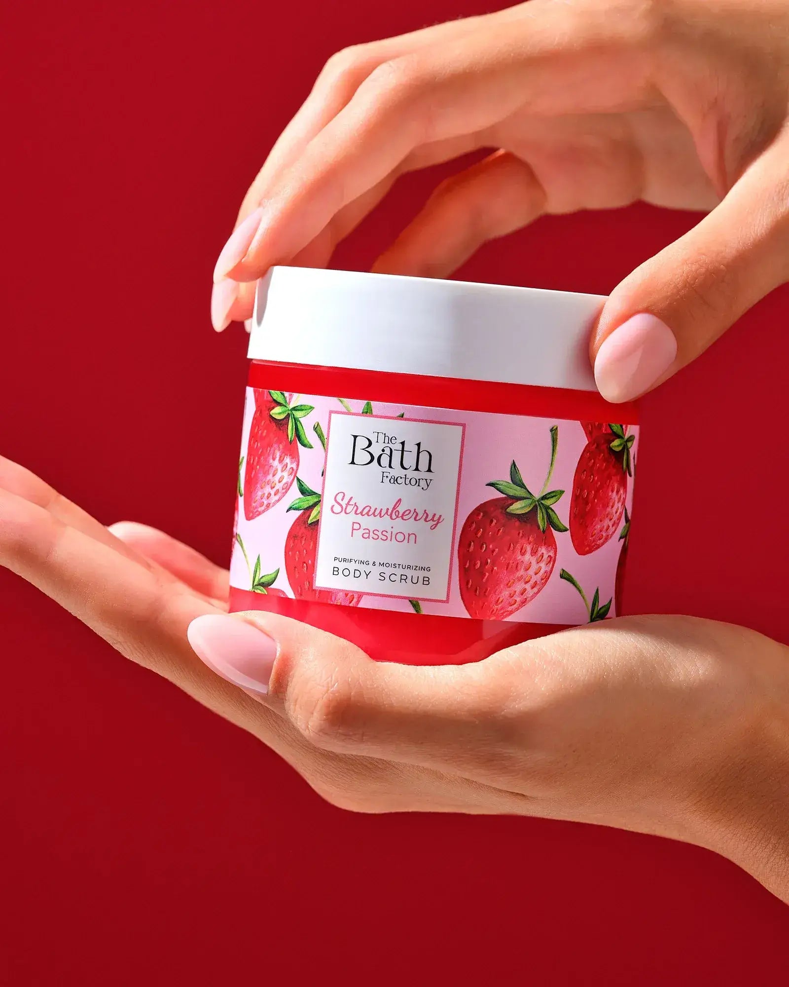 Strawberry Passion Body Scrub με εκχύλισμα αγριοφράουλας | The Bath Factory