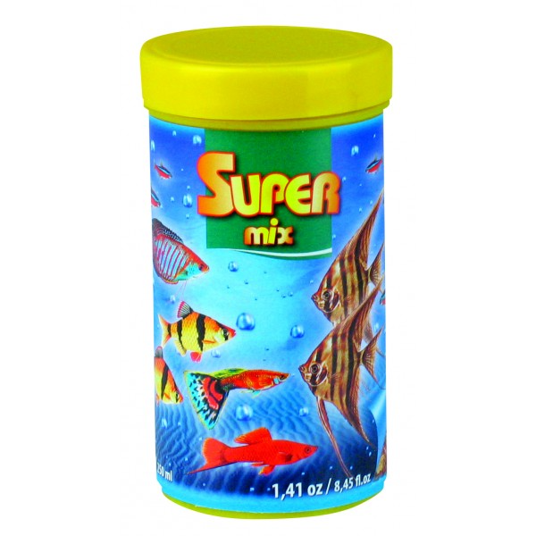 Τροφή Νιφάδες Για Τροπικά Ψάρια Super Mix 250ml