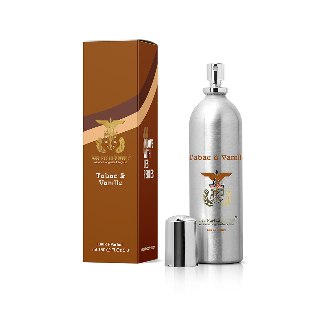 Les Perles | Aluminum Parfum TABAC & VANILLE Unisex Eau De Parfum Spray 150ml | LP3121