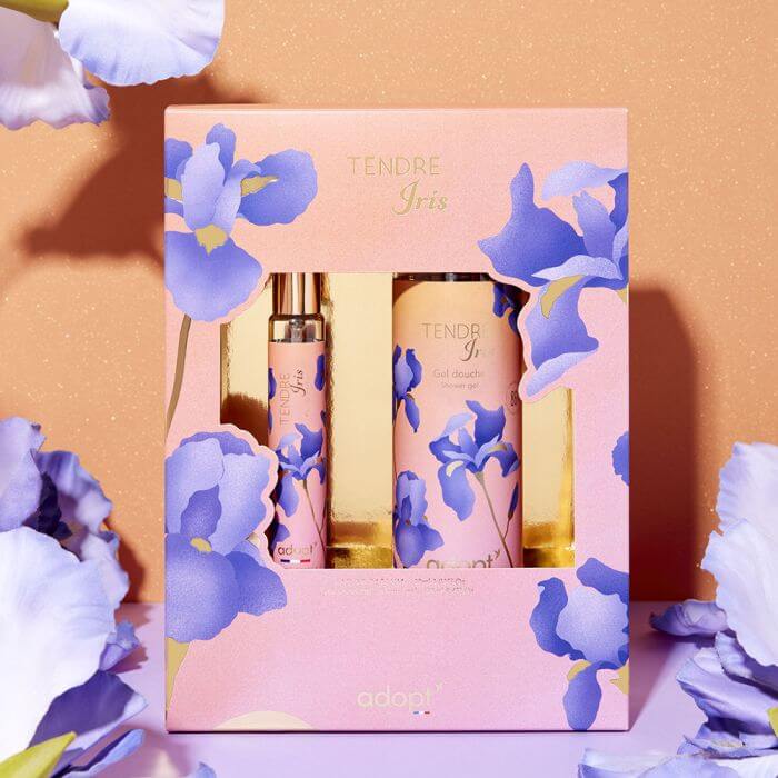 Tendre Iris Gift Box Eau De Parfum 30ml - Shower Gel | Adopt