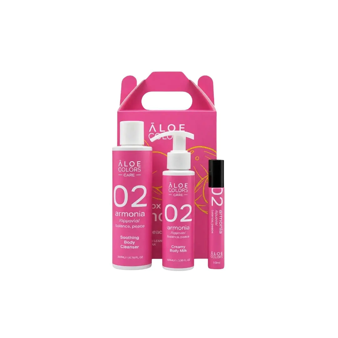 The Armonia Gift Box - Body Cleanser + Body Milk + Eau De Parfum | Aloe+ Colors