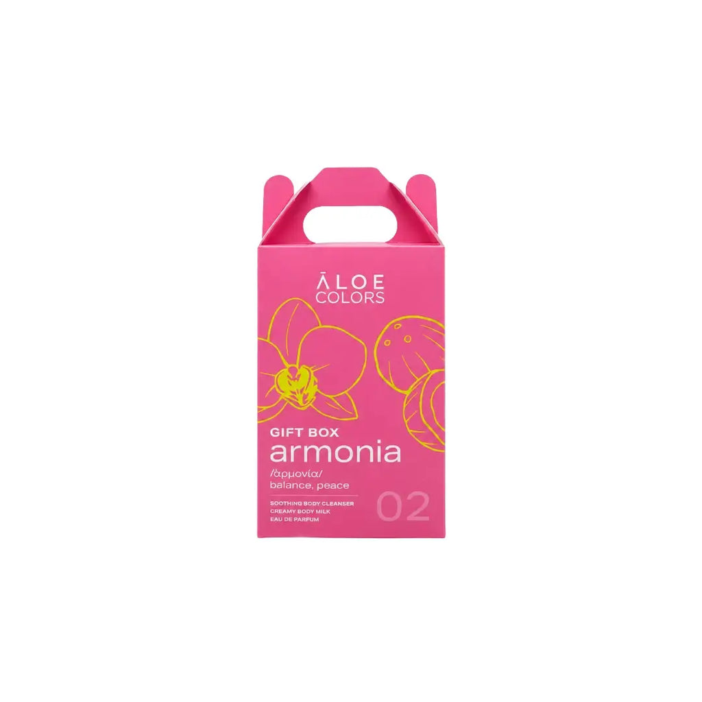 The Armonia Gift Box - Body Cleanser + Body Milk + Eau De Parfum | Aloe+ Colors