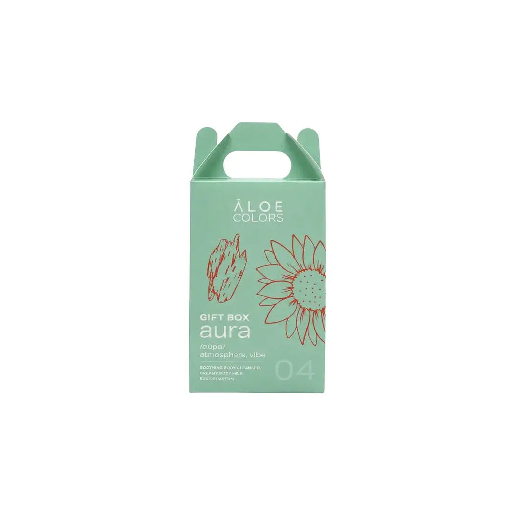 The Aura Gift Box - Body Cleanser + Body Milk + Eau De Parfum | Aloe+ Colors