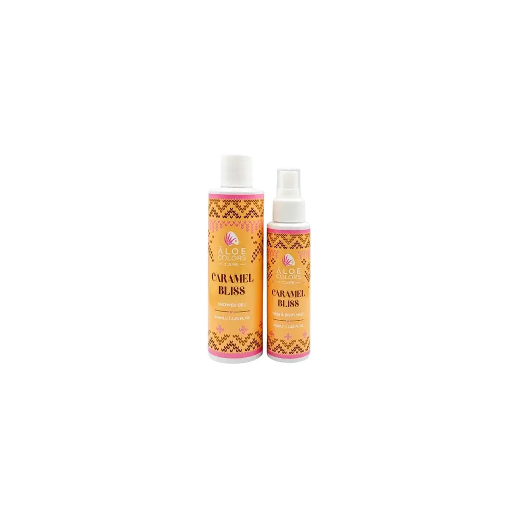 The Caramel Bliss Gift Box - Shower Gel + Hair & Body Mist | Aloe+ Colors