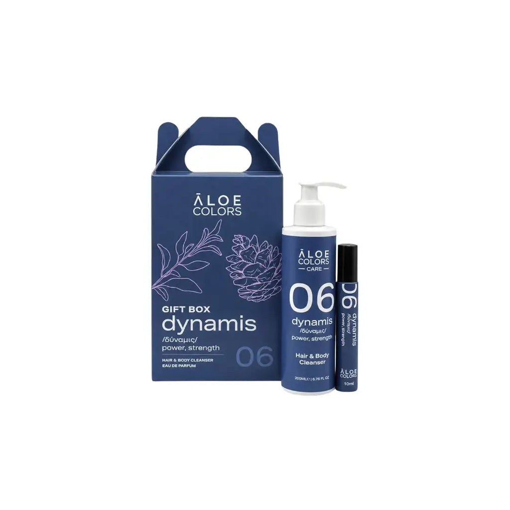 The Dynamis Gift Box - Hair & Body Cleanser + Eau De Parfum | Aloe+ Colors