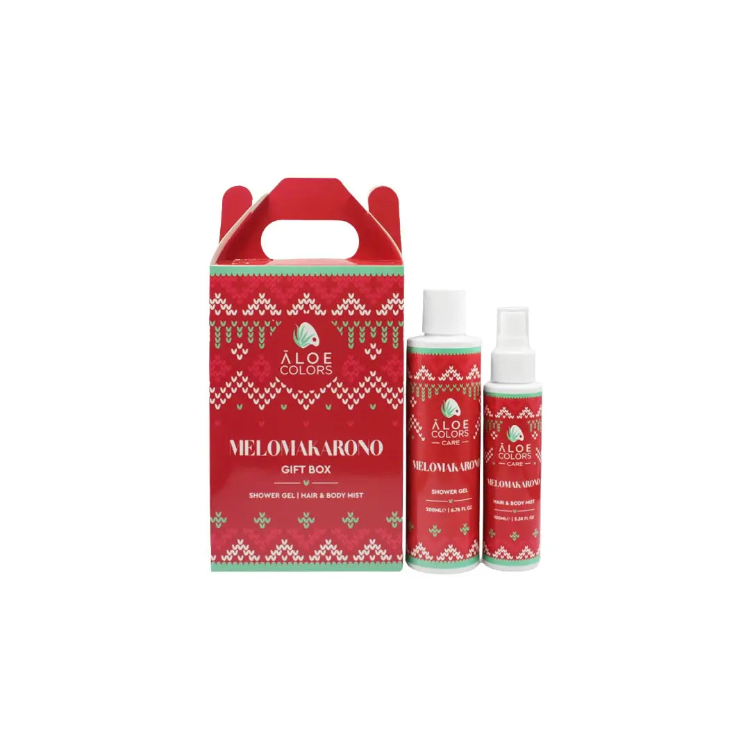 The Melomakarono Gift Box - Shower Gel + Hair & Body Mist | Aloe+ Colors