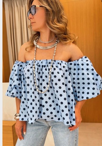 Top Bella Polka Dot Ciel