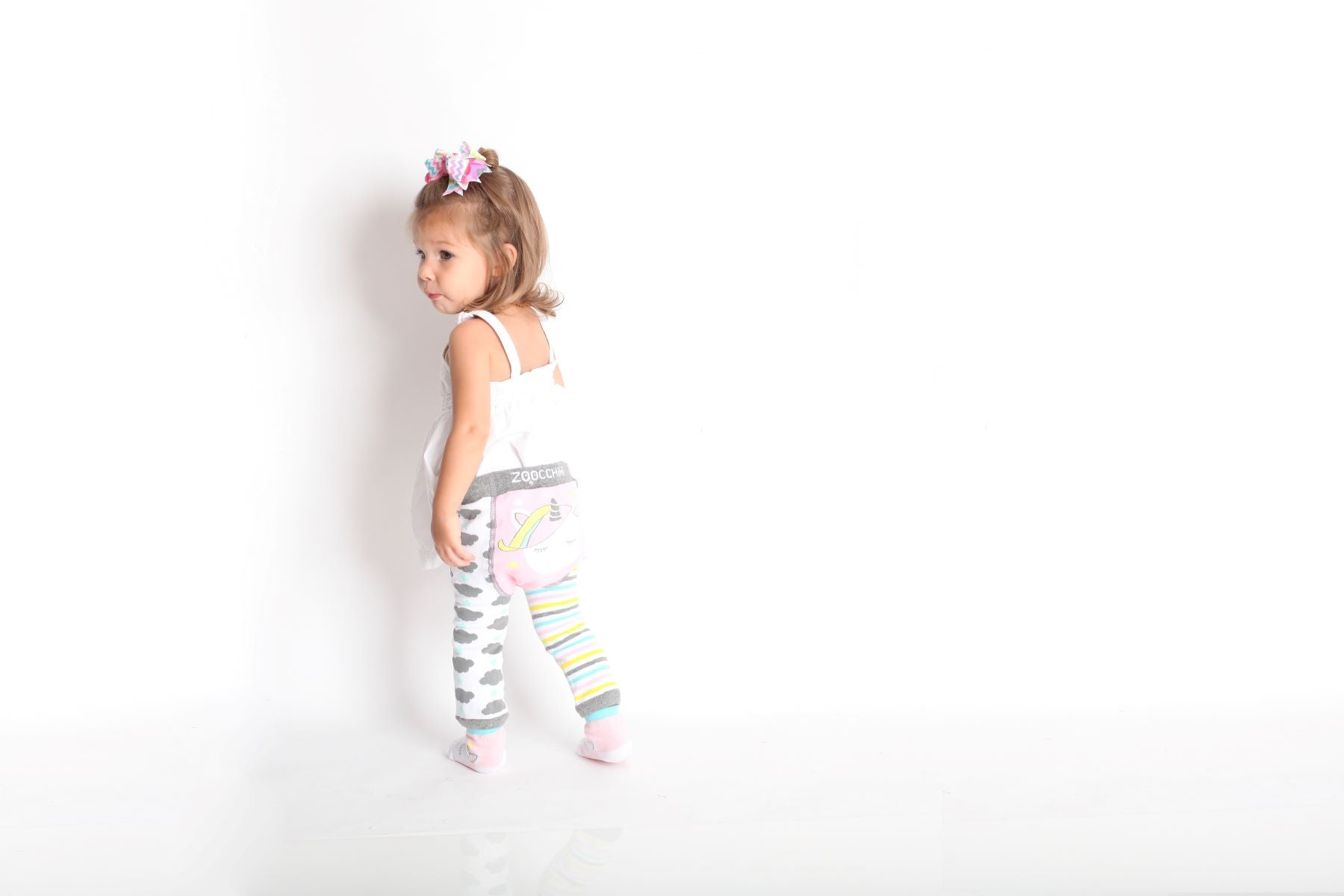 Zoocchini  Σετ Ρούχων για Μπουσούλισμα Grip+Easy Crawler Pants &amp; Socks Set  "Μονόκερος" ZOO12504