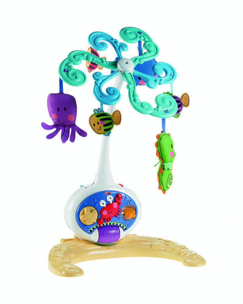 Fisher Price Μουσικό Περιστεφόμενο Ζωάκια της Θάλασσας W9914