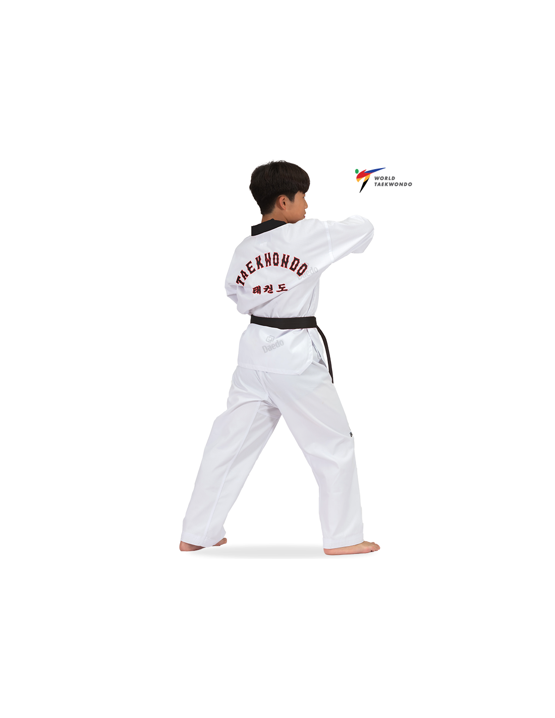 TA 1021 DOBOK WT Dobok Black Neck (CE)