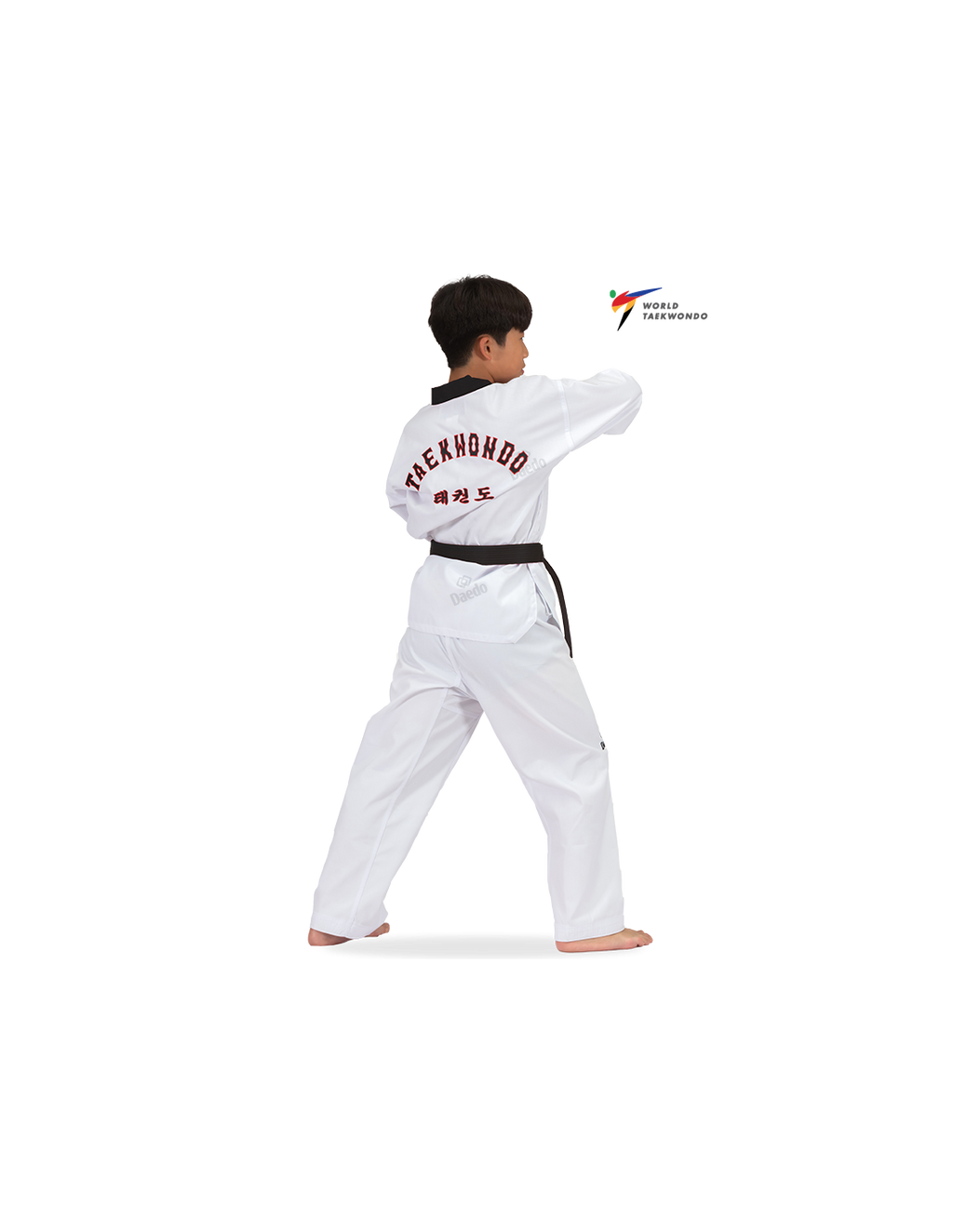TA 1021 DOBOK WT Dobok Black Neck (CE)