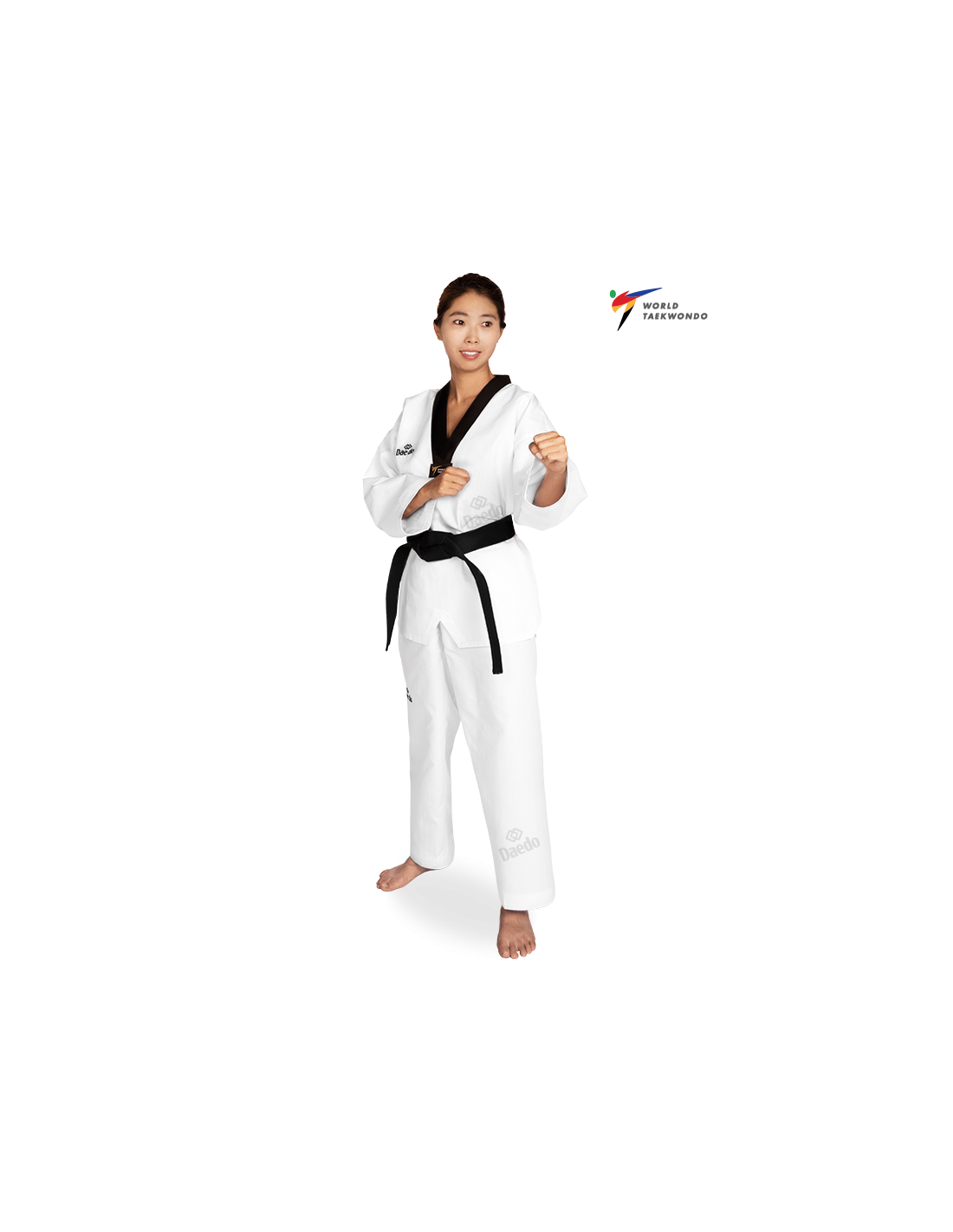WT Dobok - Black Neck (CE)