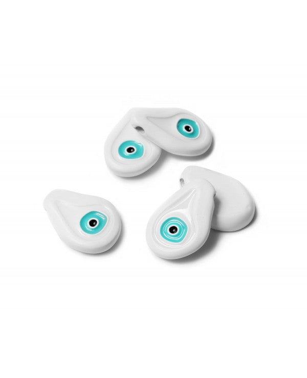 White TearDrop Eye Element