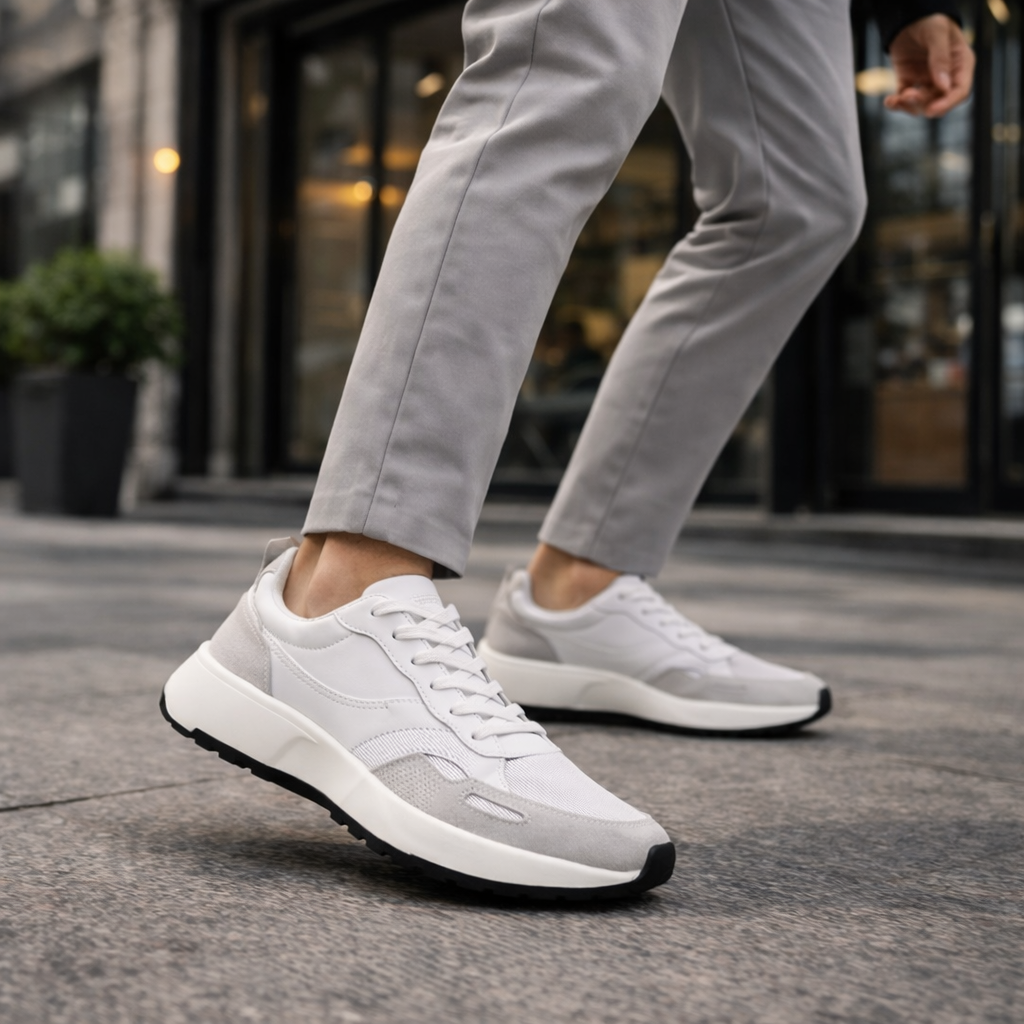 Λευκά παπούτσια  Ανδρικά Sneakers με Minimal Design