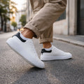 Ανδρικά Παπούτσια Sneakers Δίχρωμα Λευκό-Μαύρο