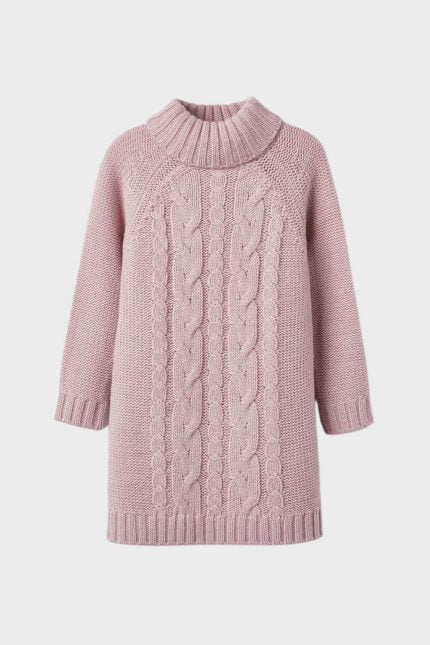 Zippy-Kids πλεκτό φόρεμα ροζ