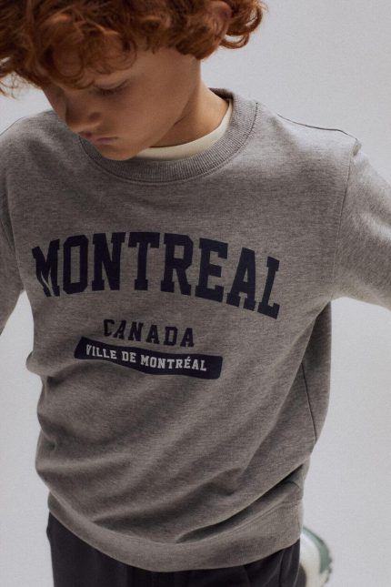 Zippy-kids φούτερ ‘MONTREAL’ γκρι