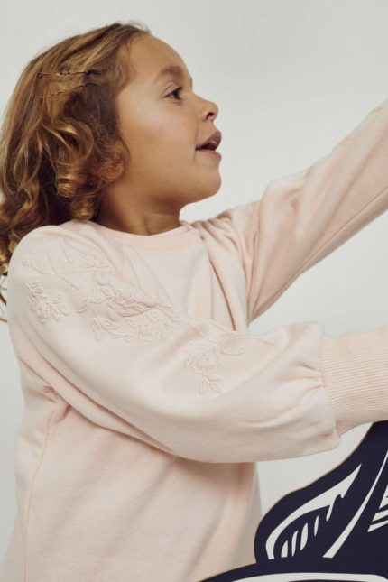 Zippy-Kids  φούτερ λουλούδια ροζ