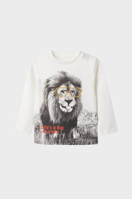 Zippy-kids μπλούζα ‘LION’ λευκό