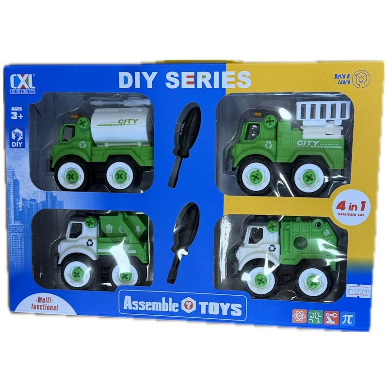 Zita Toys Σετ 4 Αυτοκινητάκια με Κατσαβίδια