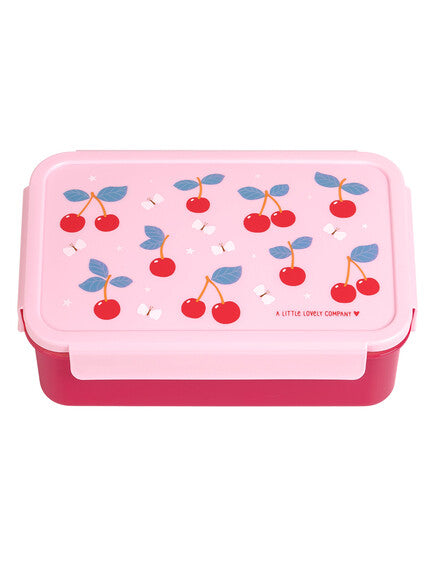 A little lovely company: Δοχείο φαγητού Bento με χωρίσματα- 1,2 L- Cherries BBCHPI78
