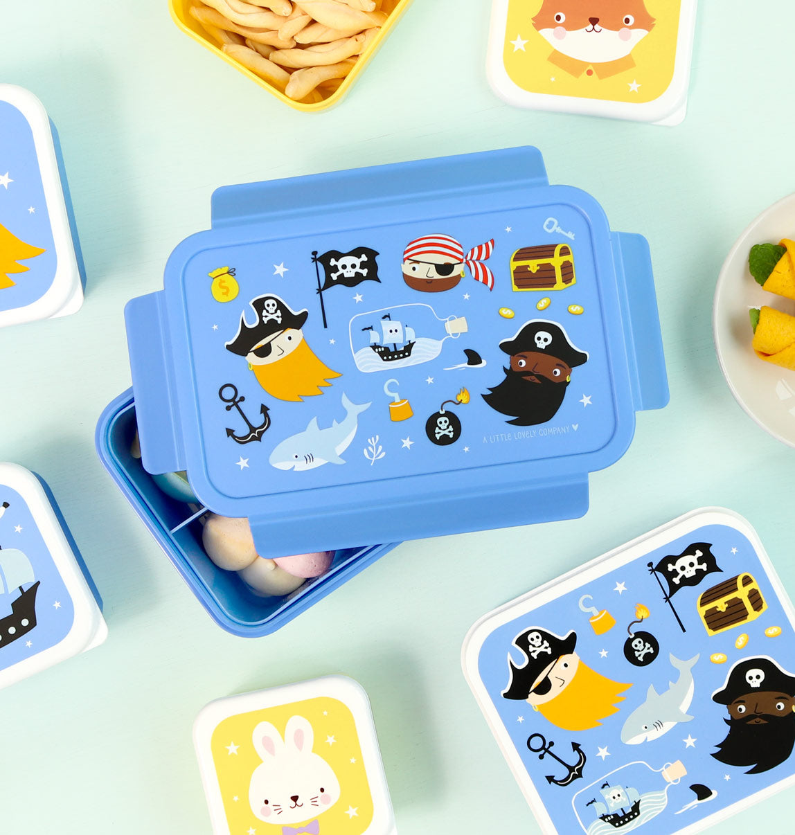 A little lovely company: Δοχείο φαγητού Bento με χωρίσματα- 1,2 L-Pirates BBPIBU76