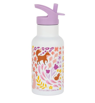 A Little Lovely Company Μπουκάλι θερμός με διπλό τοίχωμα από ανοξείδωτο ατσάλι 350ml  Flower Garden DBSSFG89