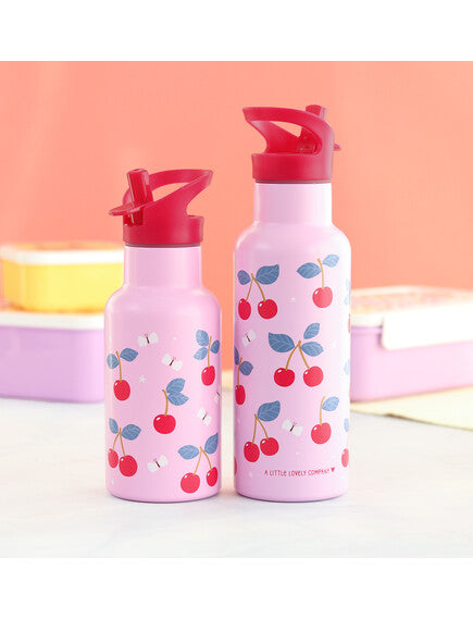 A Little Lovely Company: Μπουκάλι με διπλό τοίχωμα από ανοξείδωτο ατσάλι 350ml - Cherries DBSSCH88