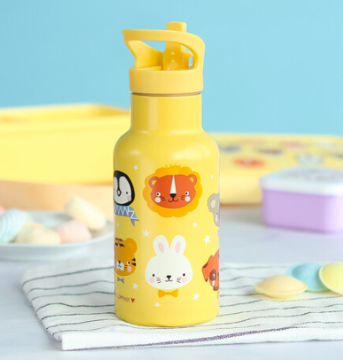 A Little Lovely Company: Μπουκάλι με διπλό τοίχωμα από ανοξείδωτο ατσάλι 350ml - Animal friends DBSSAF87