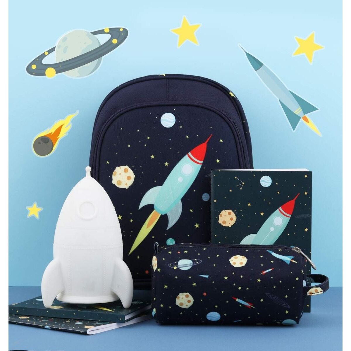 A little lovely company Τσάντα πλάτης με Ισοθερμική θήκη 27x32x19εκ. Space