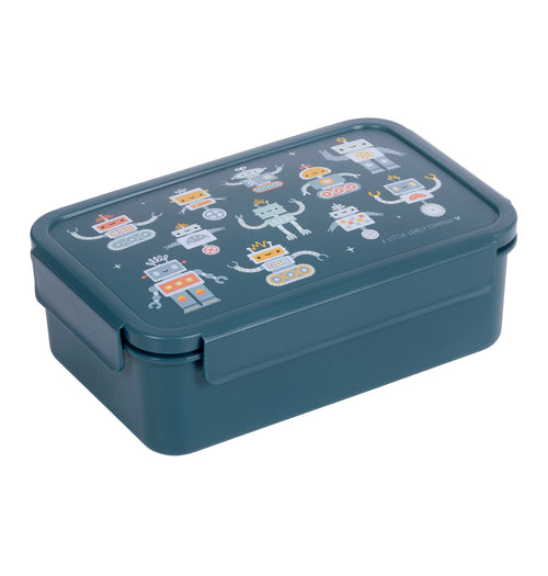 A little lovely company: Δοχείο φαγητού Bento με χωρίσματα- 1,2 L - Robots BBROBU82