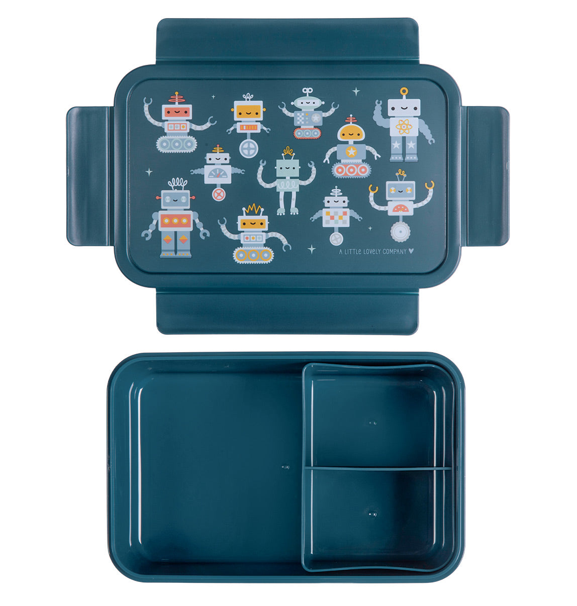 A little lovely company: Δοχείο φαγητού Bento με χωρίσματα- 1,2 L - Robots BBROBU82