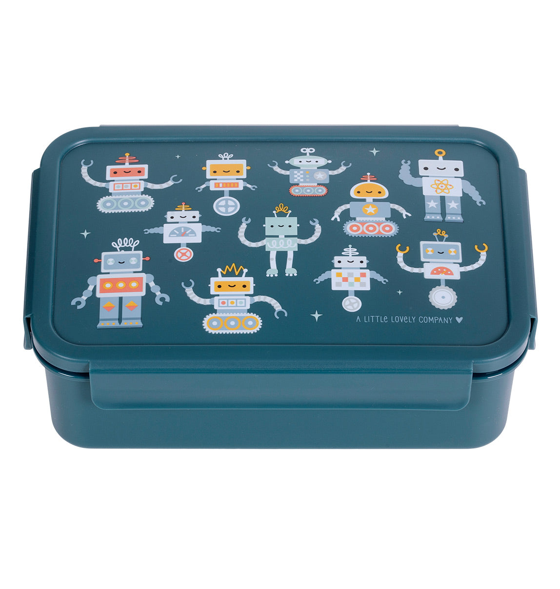 A little lovely company: Δοχείο φαγητού Bento με χωρίσματα- 1,2 L - Robots BBROBU82