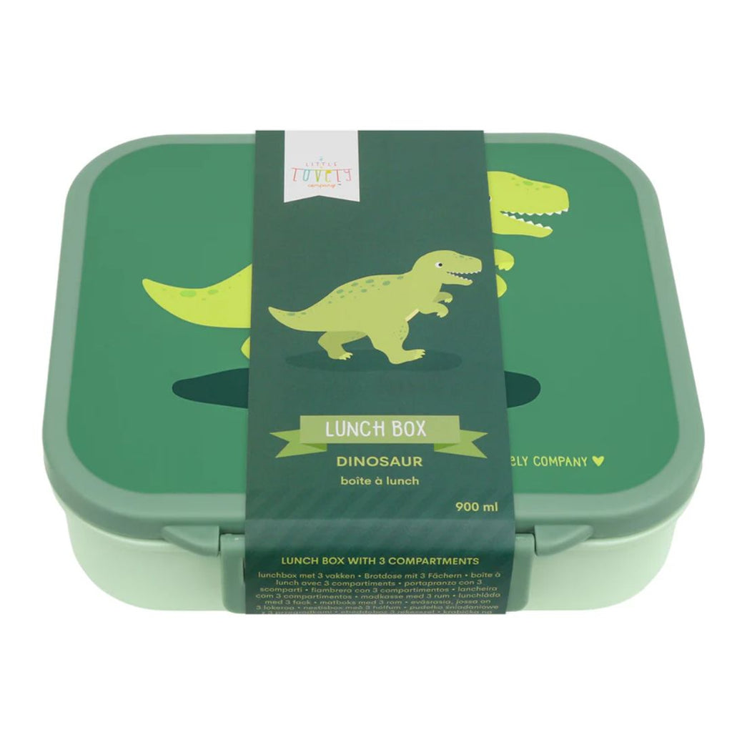 A little lovely company: Δοχείο φαγητού Bento με χωρίσματα- 900ml - Dinosaur LBDIGR62